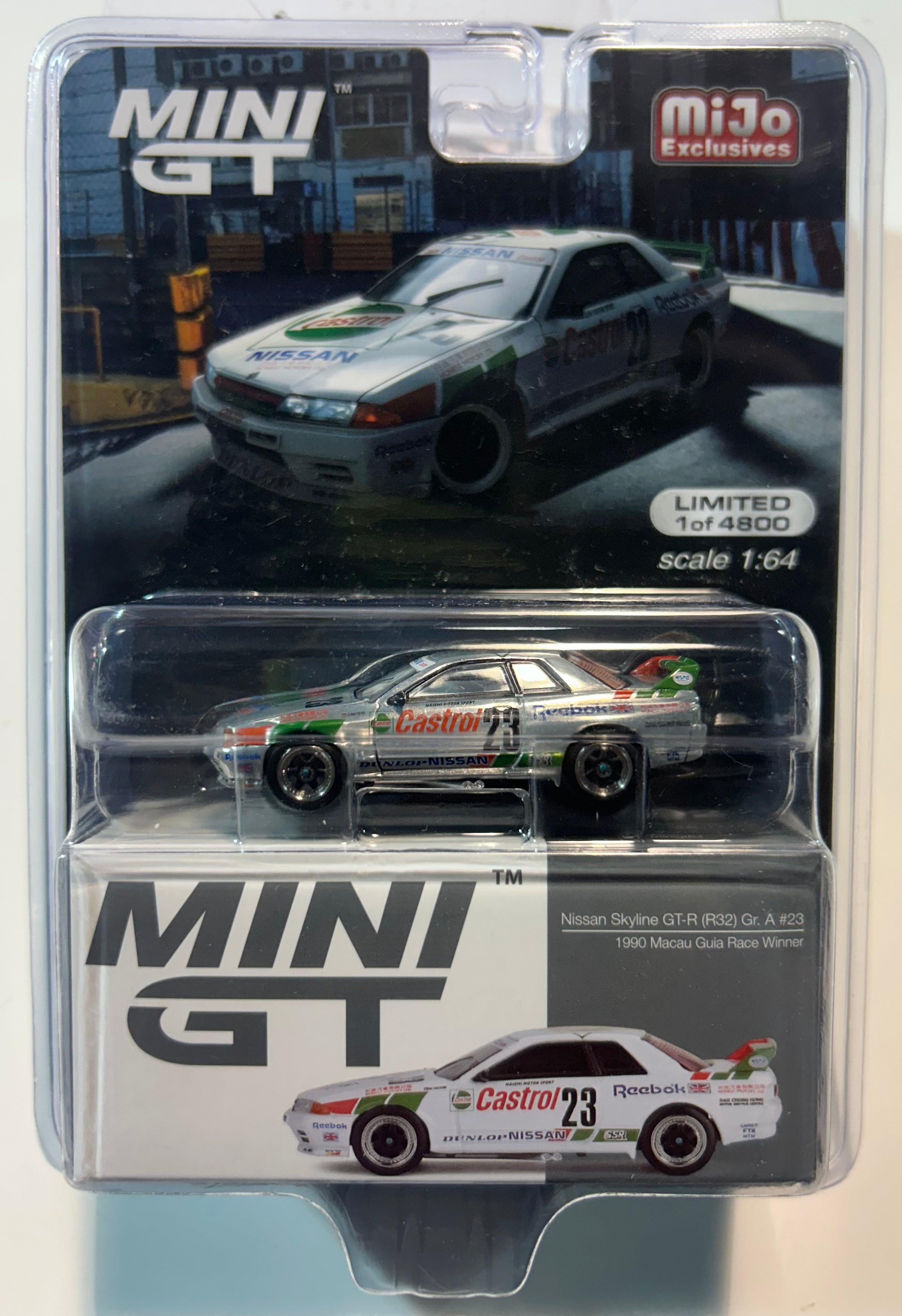 1/64 NISSAN SKYLINE GT-R (R32) GR. A #3 - 1990 MACAU GUIA RACE WINNER - “CHASE” (RAW EDITION)