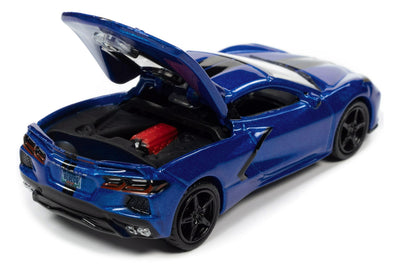 CHEVY CORVETTE ELKHART LAKE BLUE 2020 A ESCALA 1/64 - AUTOS DEPORTIVOS