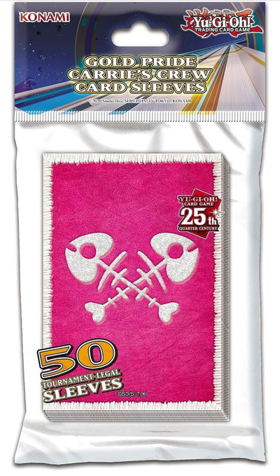 YUGIOH DECK PROTECTOR GOLD PRIDE CAREIE”S CREW CARD SLEEVES.