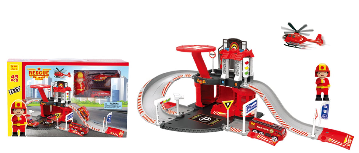 PARKING LOT / HELIPORT PLAY SET ITEM # 660-A2