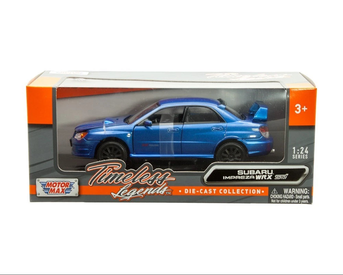 1/24 SUBARU IMPREZA WRX STI PEARL BLUE - MOTOR MAX – Dream Team