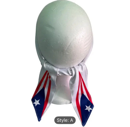 PUERTO RICO WHITE HEAD BAND WITH FLAG