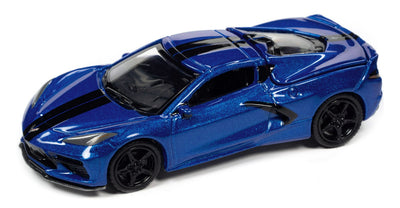 CHEVY CORVETTE ELKHART LAKE BLUE 2020 A ESCALA 1/64 - AUTOS DEPORTIVOS
