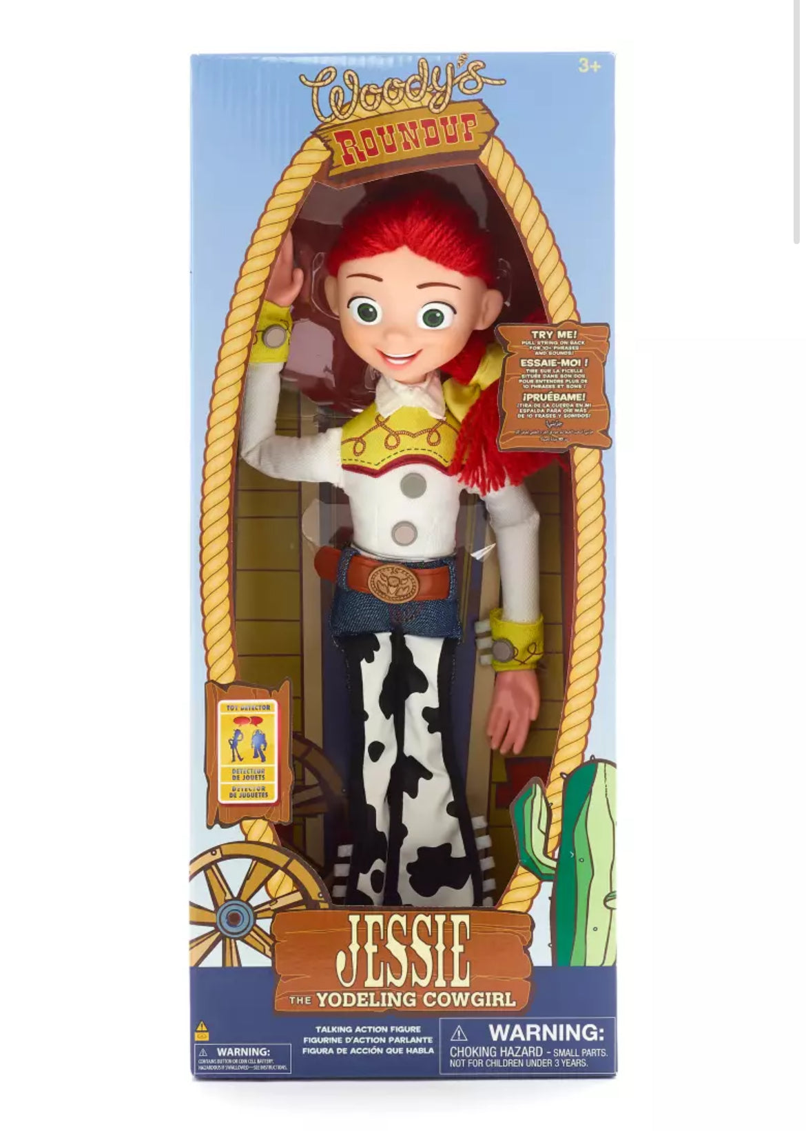 FIGURA DE ACCIÓN INTERACTIVA QUE HABLA JESSIE DE 15” - TOY STORY