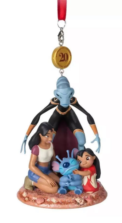 FIGURA ADORNO CUADERNO DE BOCETOS LEGACY DE DISNEY LILO &amp; STITCH 20.º ANIVERSARIO 2022