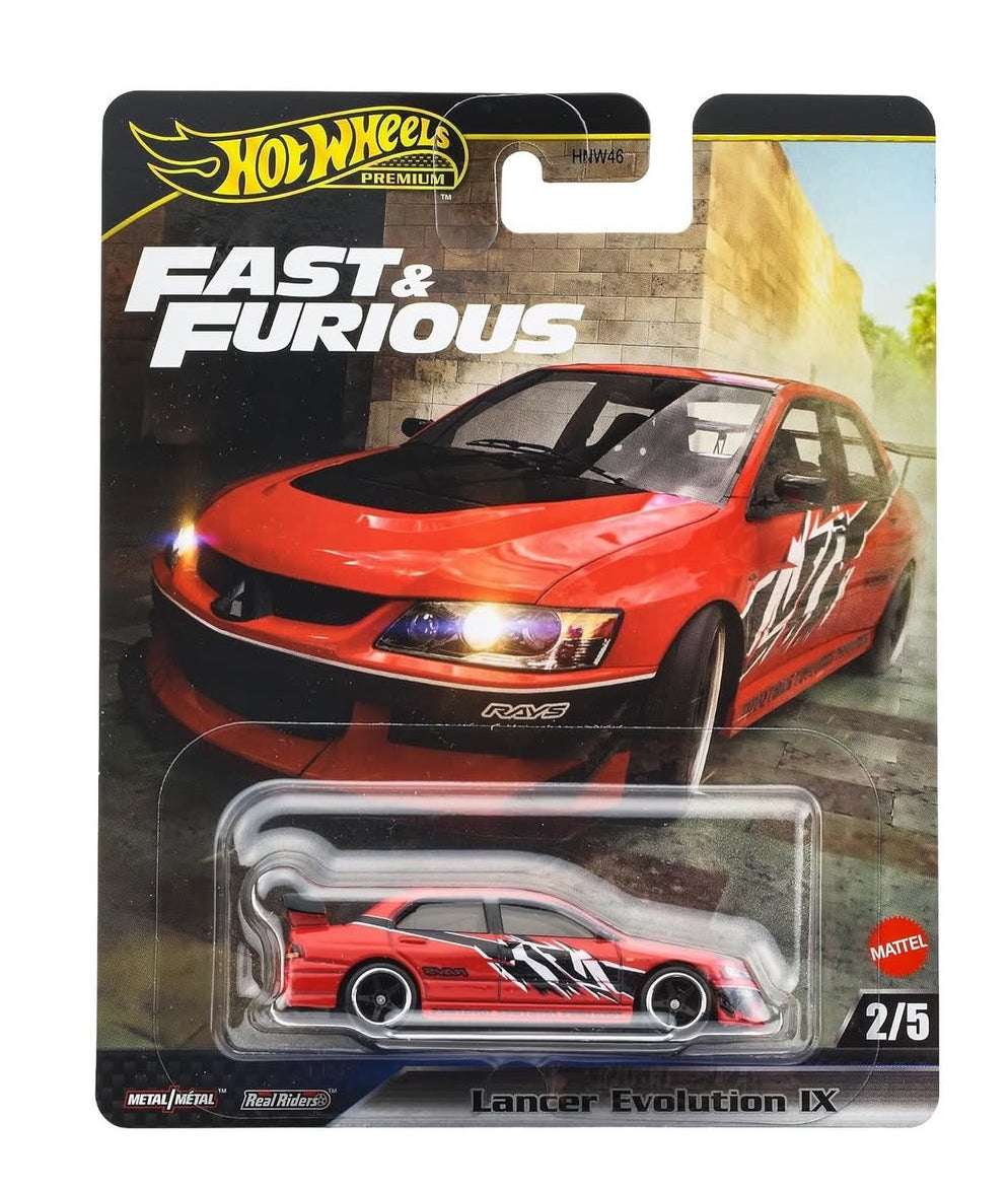 1/64 LANCER EVOLUTION IX 2/5 - HOT WHEELS PREMIUM FAST & FURIOUS