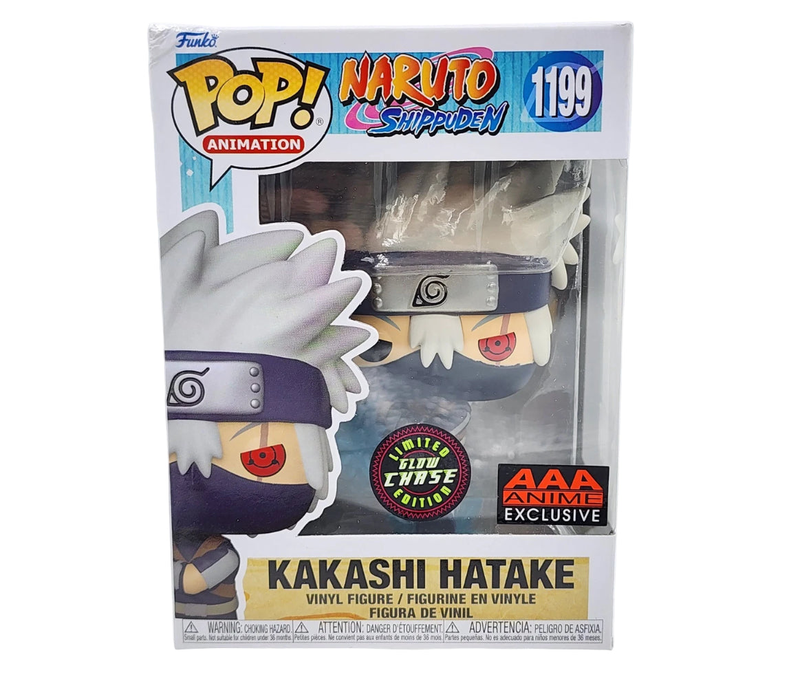 NARUTO SHIPPUDEN KAKASI HATAKE FUNKO POP #1199 LIMITED EDITION GLOW CHASE AAA ANIME EXCLUSIVE
