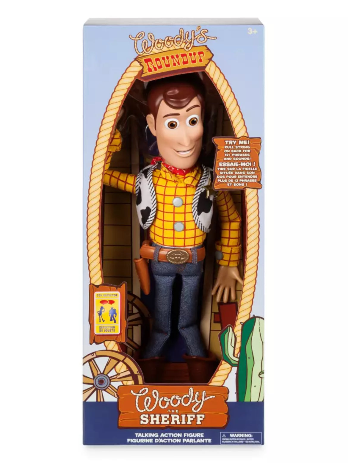 15” WOODY INTERACTIVE TALKING ACTION FIGURE - TOY STORY