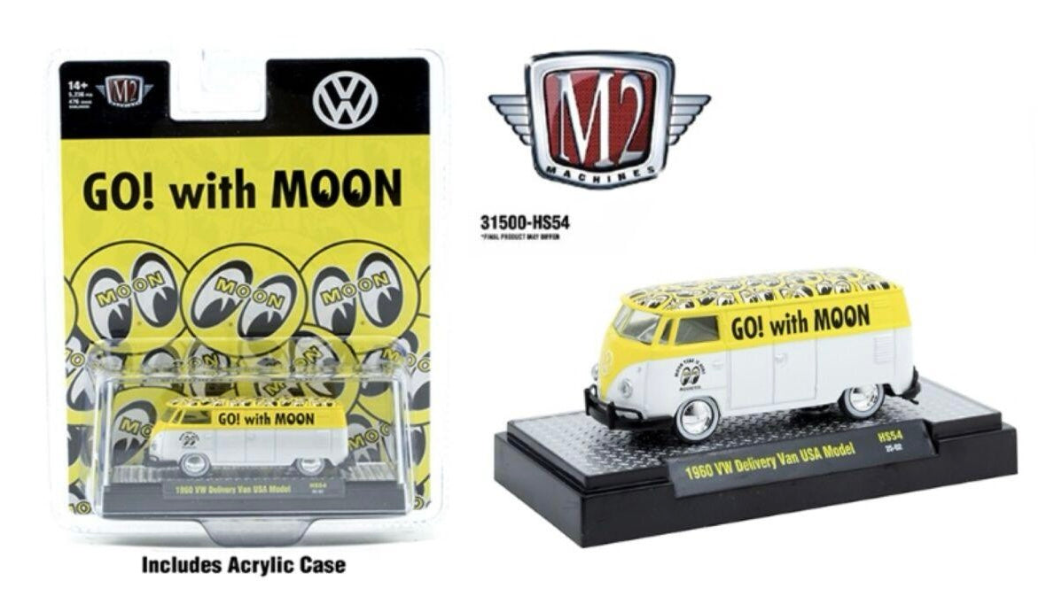 1/64 1960 VOLKSWAGEN DELICERY VAM USA MODEL MOONEYES - M2 MACHINES