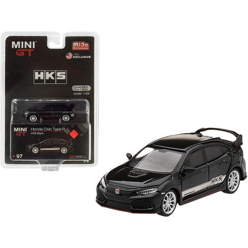 1:64 Mini GT Honda Civic Type R - HKS Black