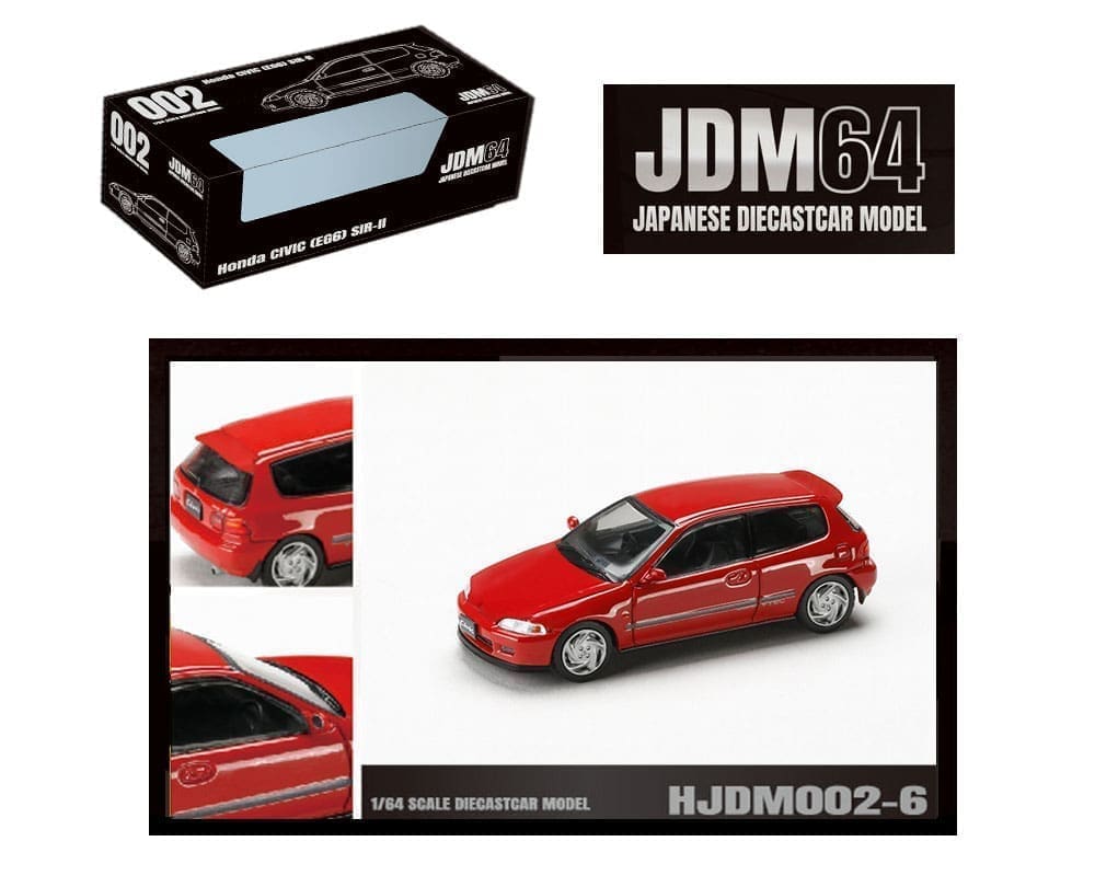 1/64 HONDA CIVIC (EG6) SIR II ROJO - JDM64