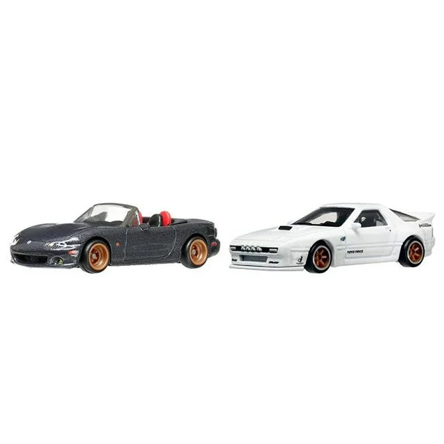 1/64 2004 MAZDA MAZDASPEED MIATA & MAZDA RX7 FC PANDEM - CAR CULTURE