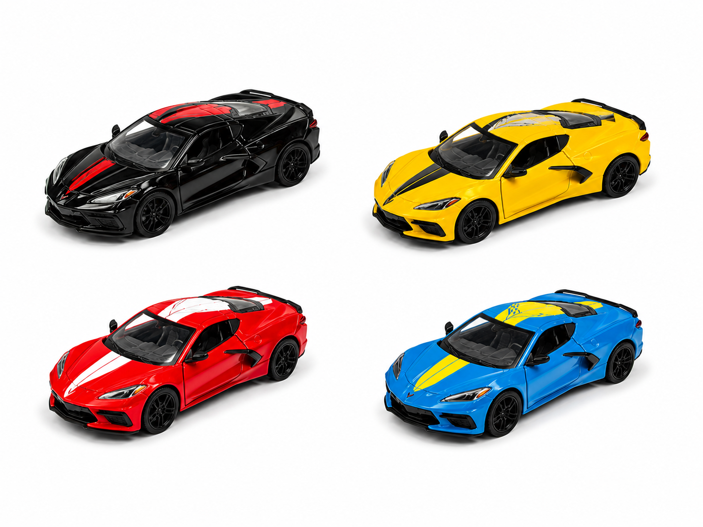 1/32 2021 CHEVROLET CORVETTE STINGRAY STRIPES - KINSMART