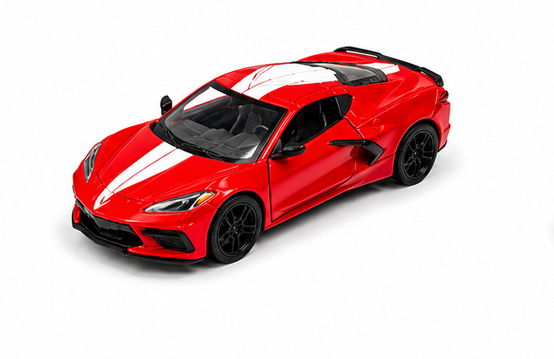 1/32 2021 CHEVROLET CORVETTE STINGRAY STRIPES - KINSMART