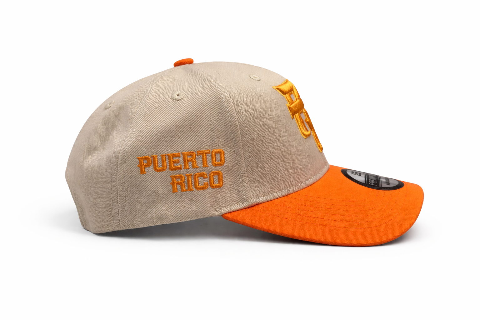 GORRA DE PUERTO RICO - CREMA Y ANARANJADO - PUERTO RICO CAP BEIGE & ORANGE
