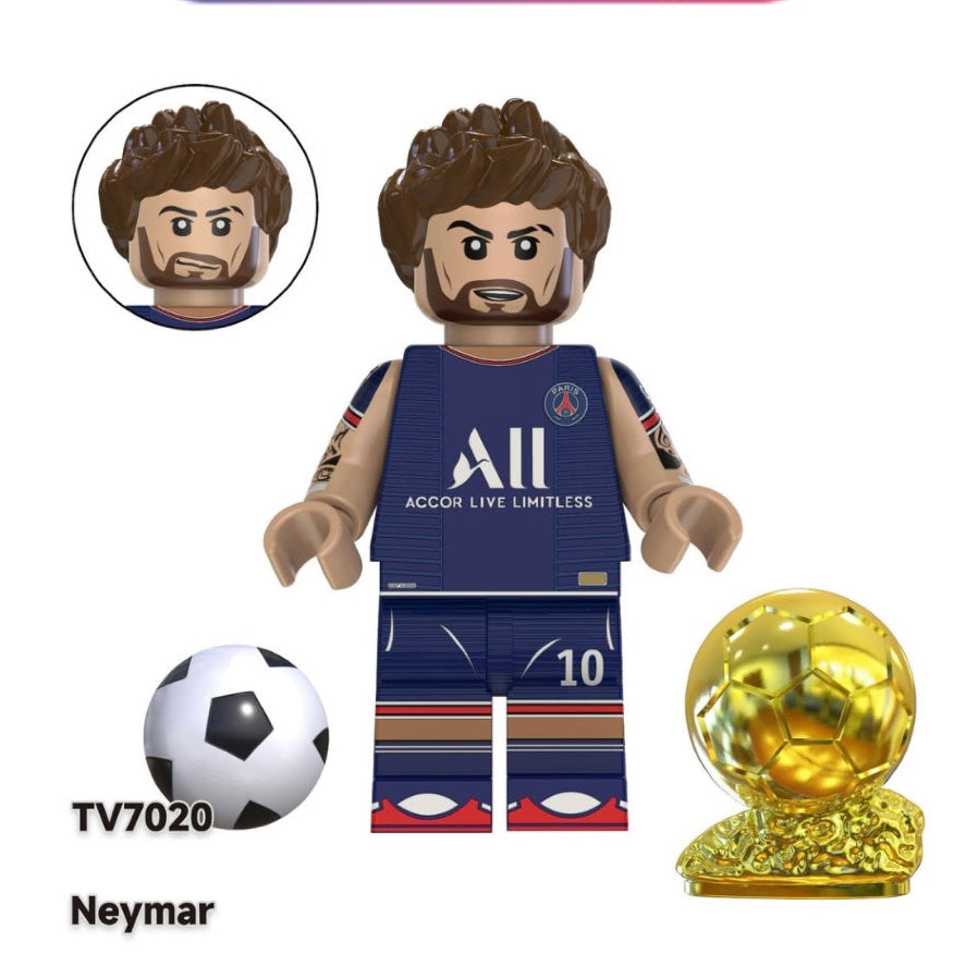 BUILDING BLOCK- FOOTBALL PLAYER NEYMAR JR PARIS SAINT GERMAIN TV7020