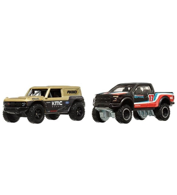 FORD BRONCO R Y FORD F-150 RAPTOR A ESCALA 1/64 - CULTURA DEL AUTOMÓVIL