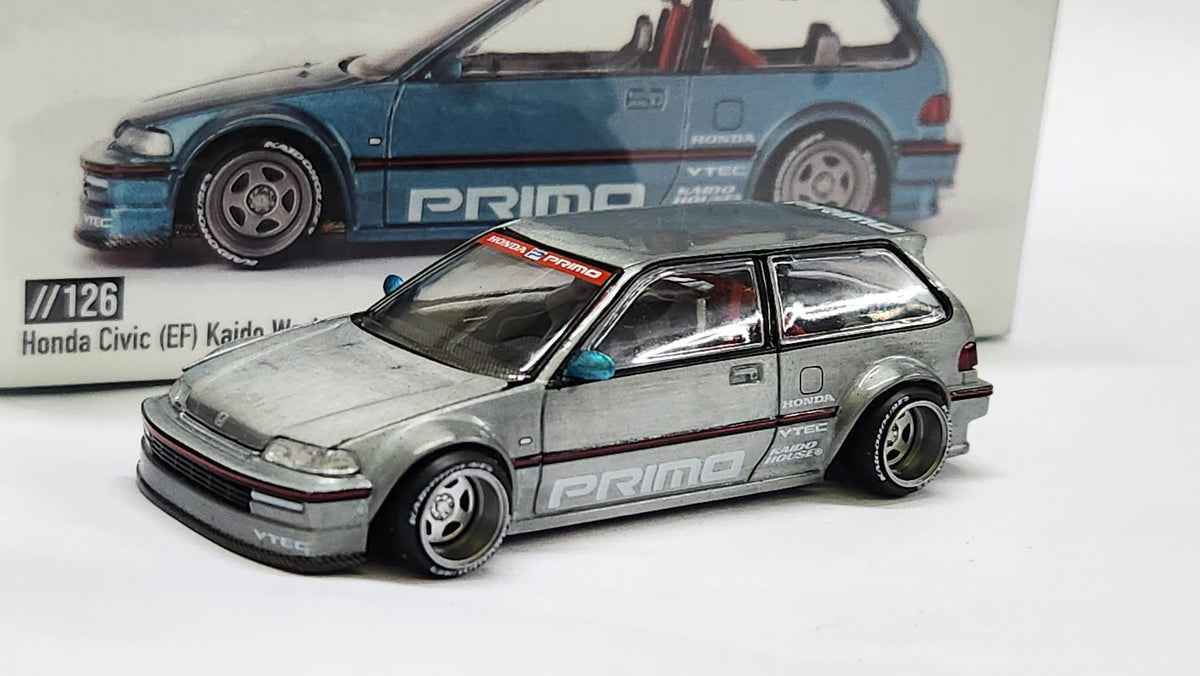 1/64 HONDA CIVIC (EF) KAIDO WORKS V1 - VERDE TAHITIAN (CHASE “RAW”) - KAIDO HAOUSE