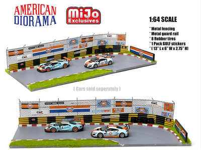 DIORAMA DE PISTA DE CARRERAS A ESCALA 1/64
