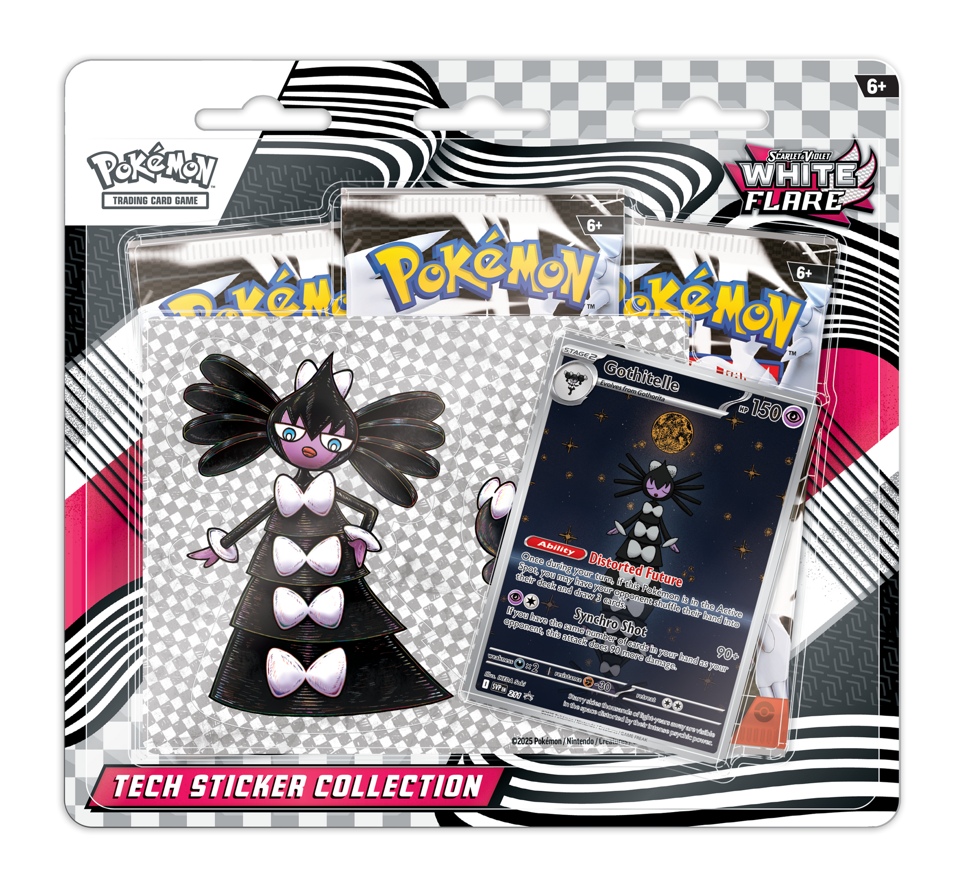 GOTHITELLE TECH STICKER COLLECTION - POKEMON