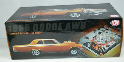 1/18 1965 DODGE A/FX AWB 1 DE 150 PIEZAS SOLAMENTE - COBRE BLAZING METALIZADO