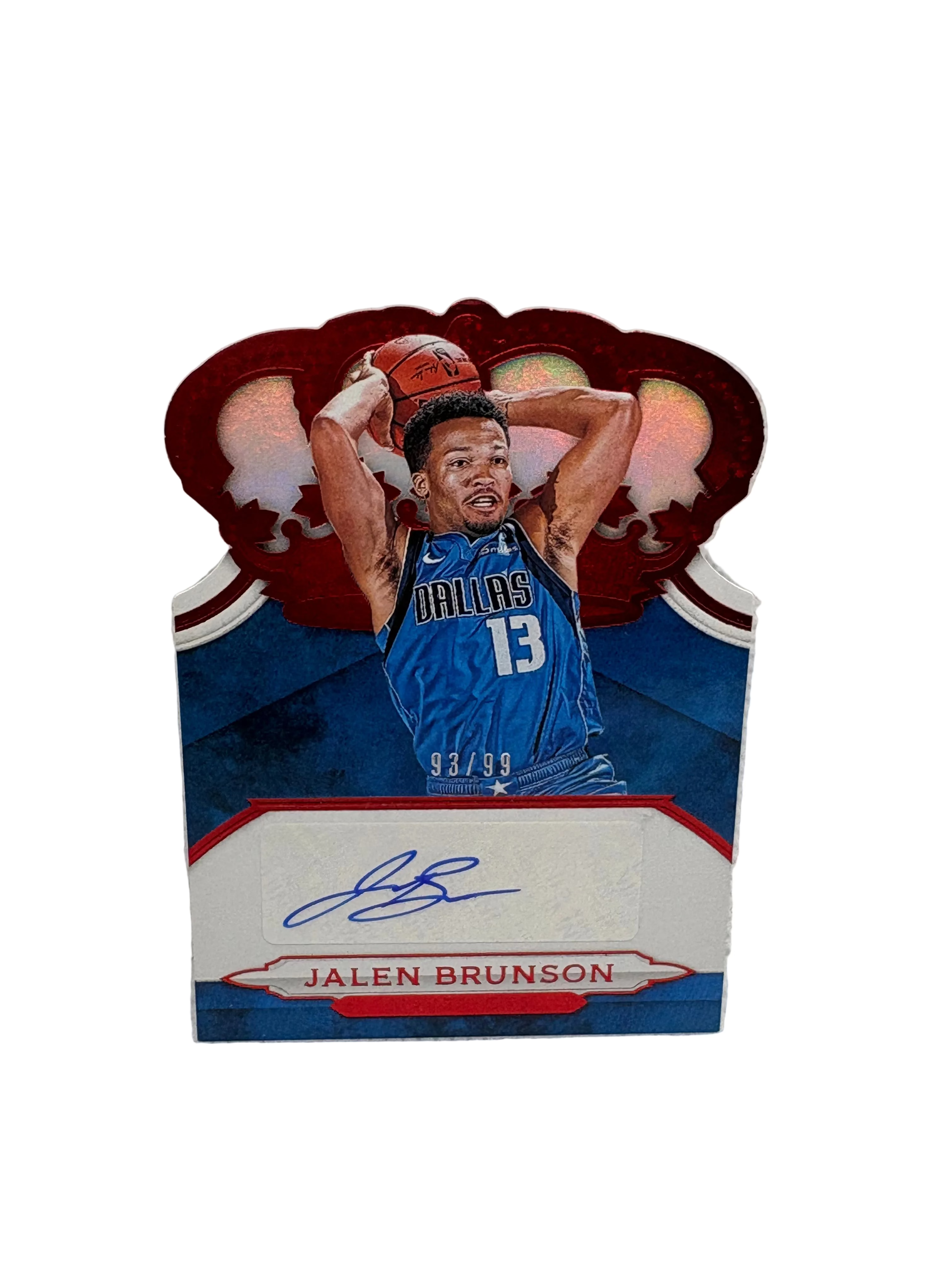 2019 JALEN BRUNSON CROWN ROYAL RED #CR-JBS 93/99 PANINI AUTOGRAPH