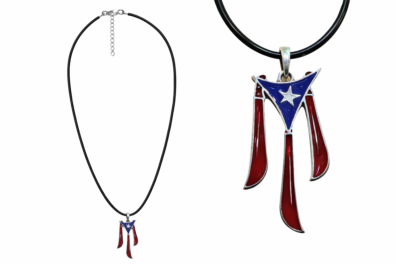 COLLAR (G) DE PR- MACHETES EN FORMA DE BANDERA #4976