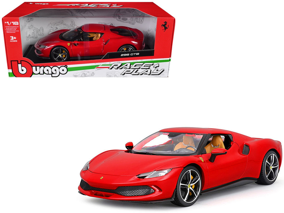 1/18 FERRARI 296 GTB - BURAGO RACE PLAY