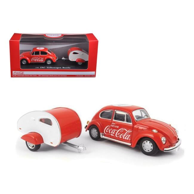 1/43 1967 VOLKSWAGEN BEETLE W/CAMP - COCA COLA