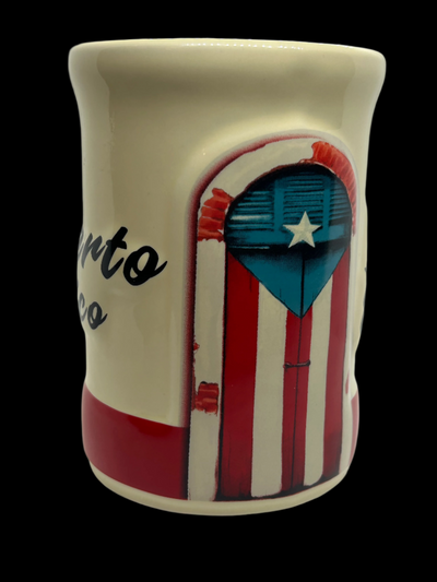 TAZA - ISLA DEL ENCANTO Y RELIEVE DE LA PUERTA VIEJA DE SAN JUAN