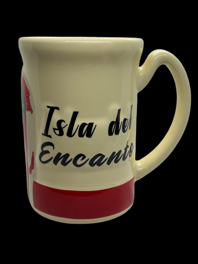 TAZA - ISLA DEL ENCANTO Y RELIEVE DE LA PUERTA VIEJA DE SAN JUAN