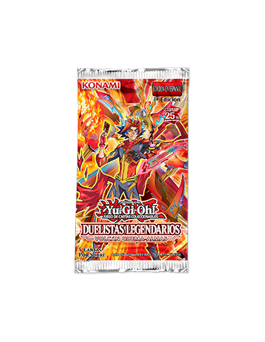 PAQUETE DE REFUERZO VOLCÁN ARDIENTE DE ALMAS DE DUELISTA LEGENDARIO (VERSIÓN EN ESPAÑOL) - YUGIOH