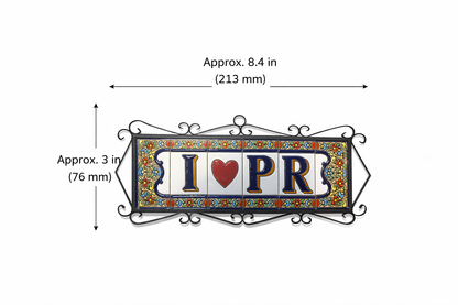 METAL ADDRESS PLAQUE  (6 TILES / PLACA EN METAL PARA DIRRECCION (6 LOZAS).