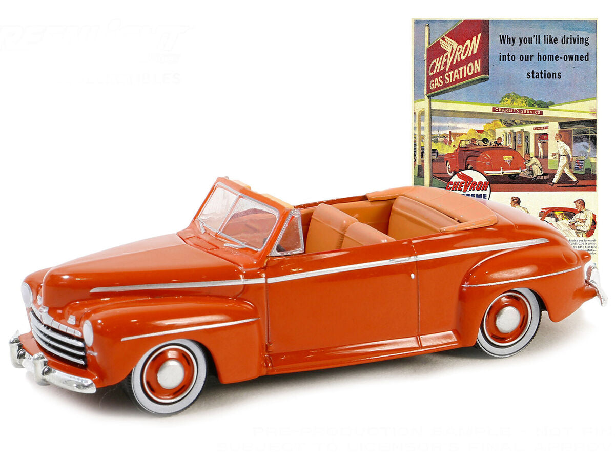 1/64 1946 FORD SUPER DELUXE CONVERTIBLE - VINTAGE AD CARS