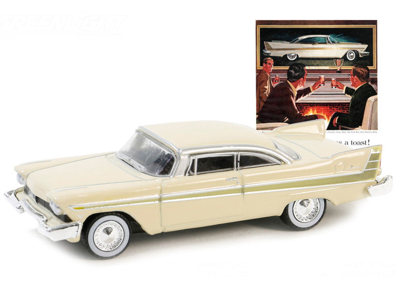 1/64 1957 PLYMOUTH FURY - VINTAGE AD CARS