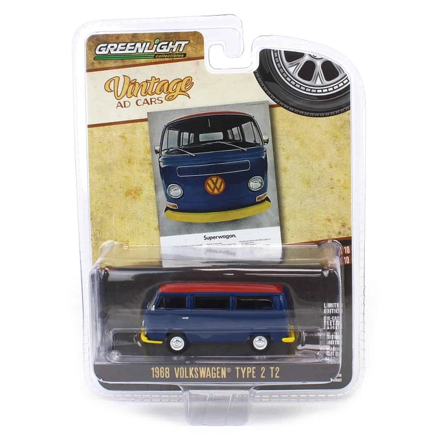 1/64 1968 VOLKSWAGEN TYPE 2 T2 - VINTAGE AD CARS