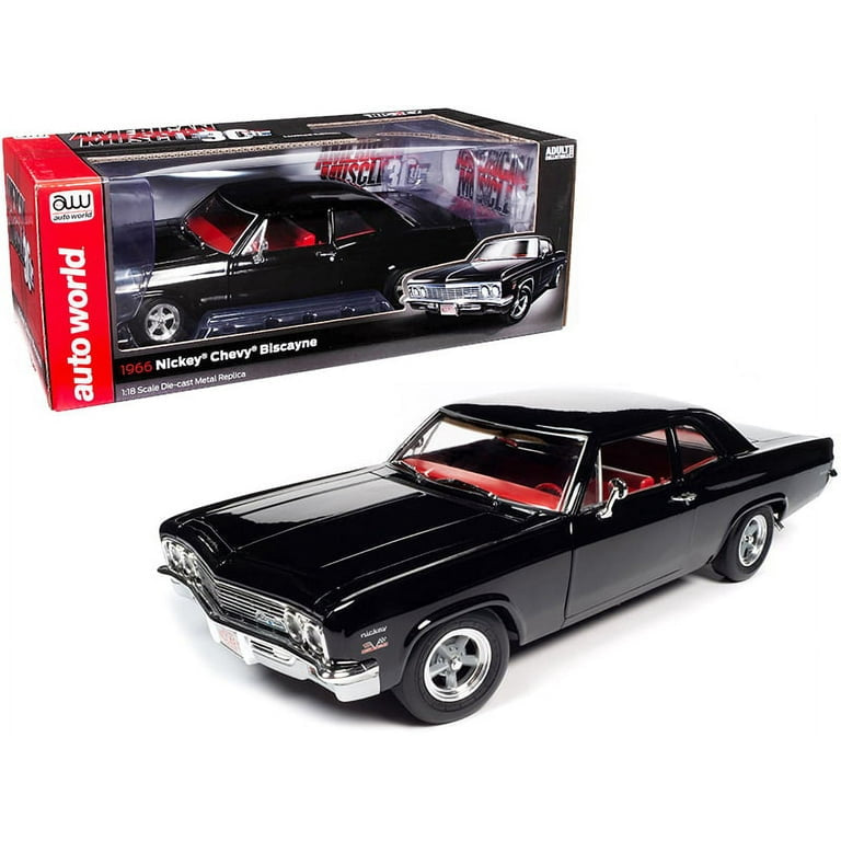 1/18 1966 NICKEY CHEVY BISCAYNE - AMERICAN MUSCLE