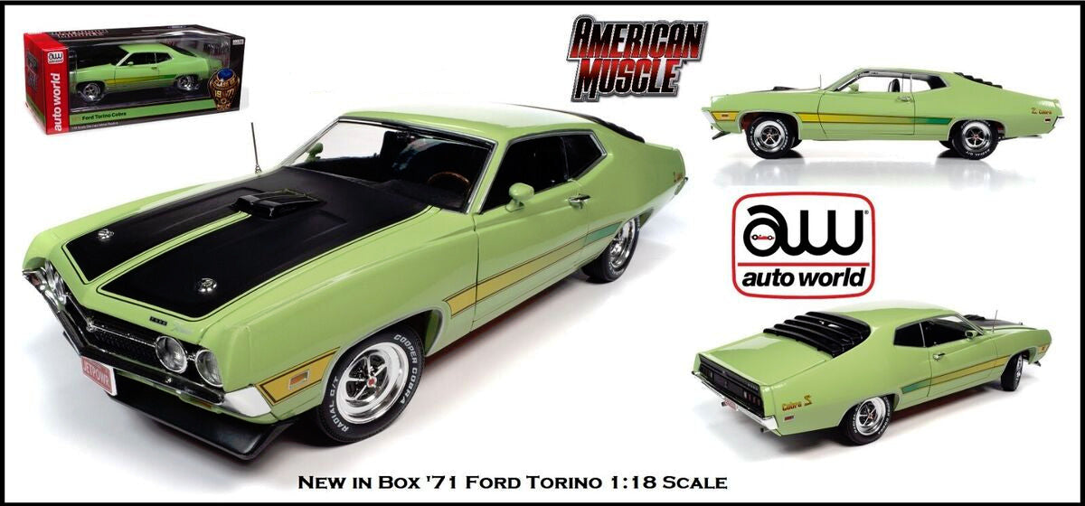 1/18 1971 FORD TORINO COBRA - AMERICAN MUSCLE 30TH ANNIVERSARY CLASS OF 1971