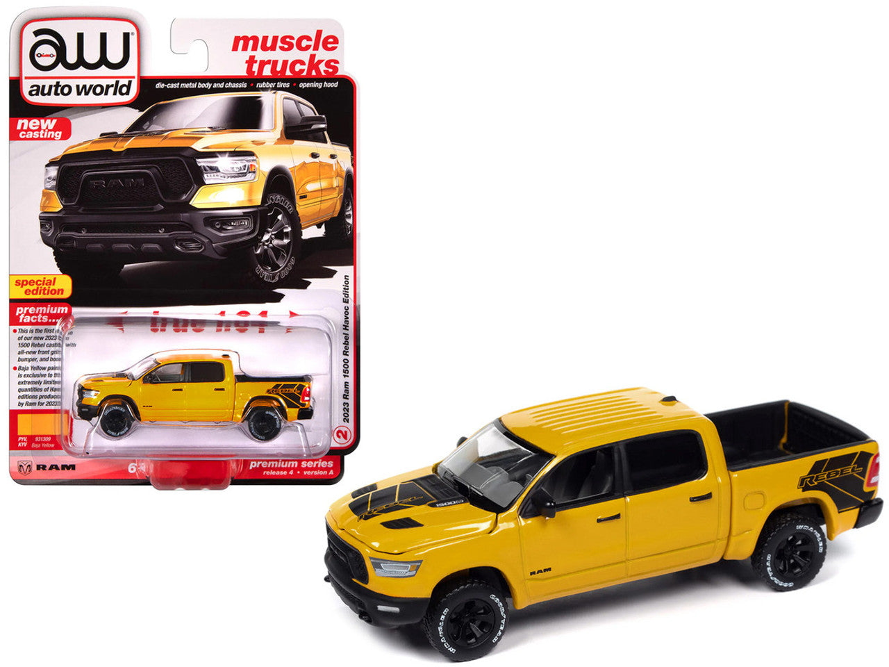 1/64 2023 RAM 1500 REBEL HAVOC EDITION - MUSCLE TRUCKS
