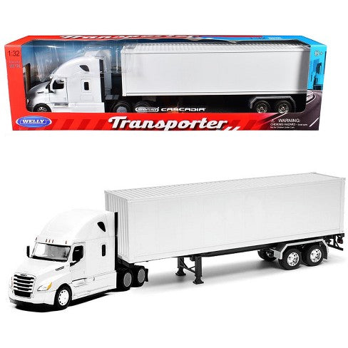 1/32 FREIGHTLINER CASCADIA TRASNPORTER CONTAINER TRUCK - WELLY