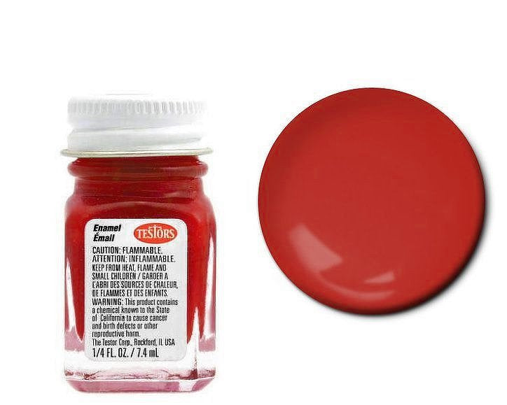 STOP LIGHT RED 1/4 OZ ENAMEL PAINT - TESTOR