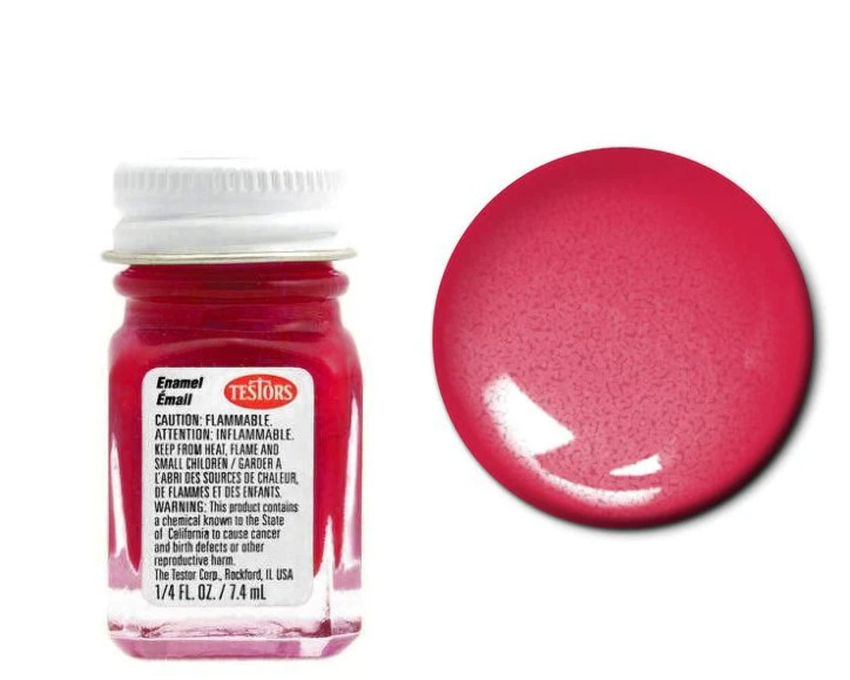 GLOSS RED 1/4 OZ ENAMEL PAINT - TESTOR