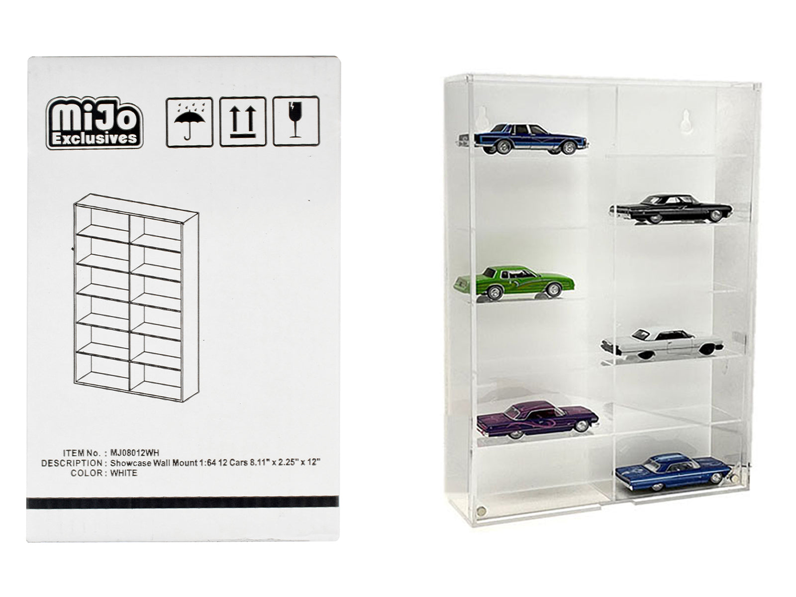 SHOWCASE WALL MOUNT 1/64 12  CARS