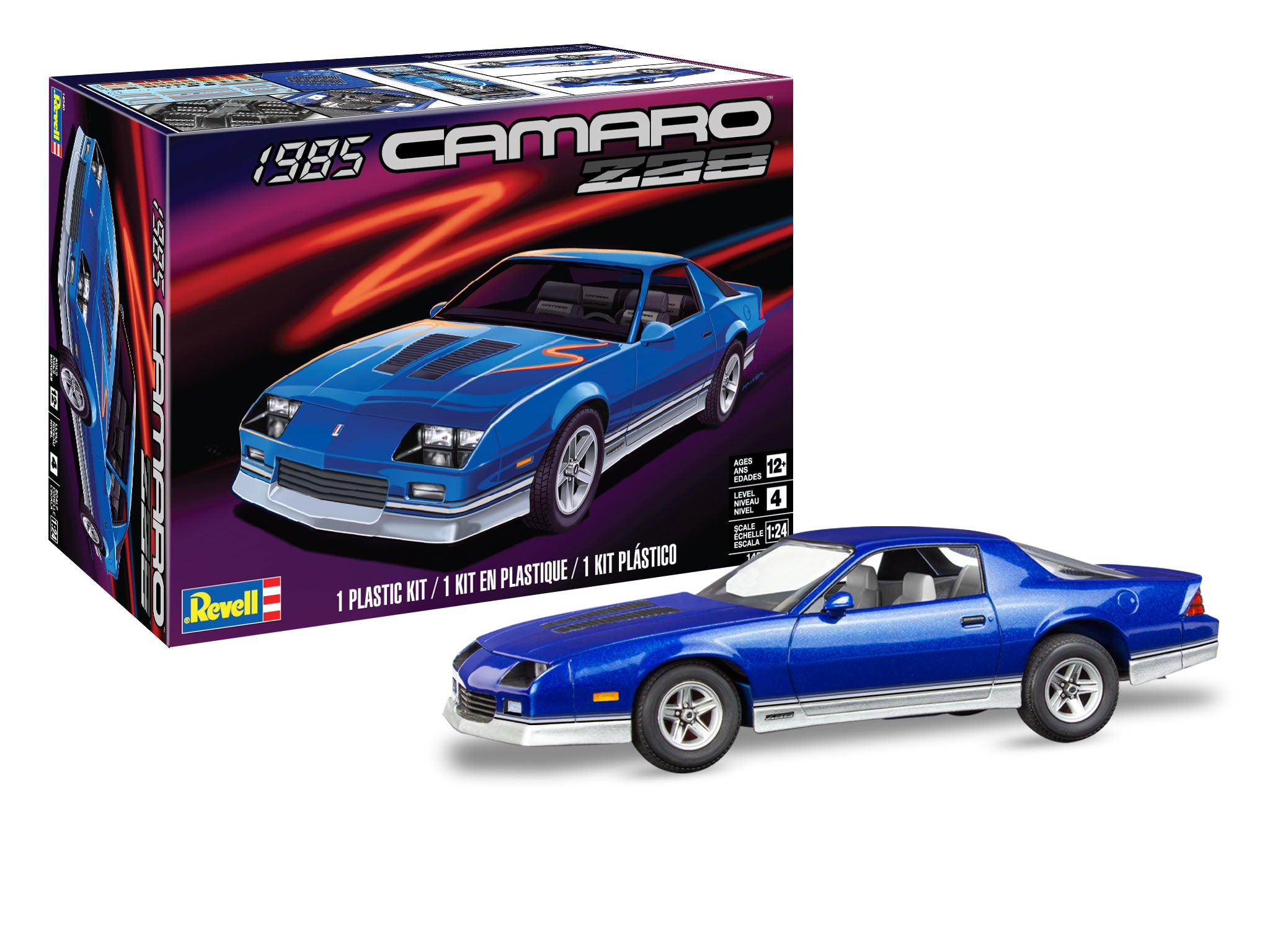 MODELO DE COCHE CAMARO Z28 1985 A ESCALA 1/24 - REVELL