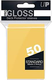 DECK PROTECTOR STANDARD SIZE YELLOW - 50 COUNT