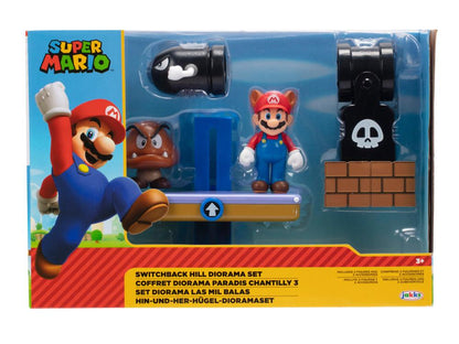 SET DE DIORAMA DE SWITCHBACK HILL - SUPER MARIO 