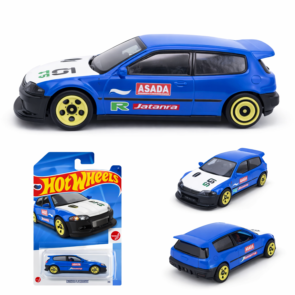 HONDA CIVIC CUSTOM  - HOT WHEELS 204/250