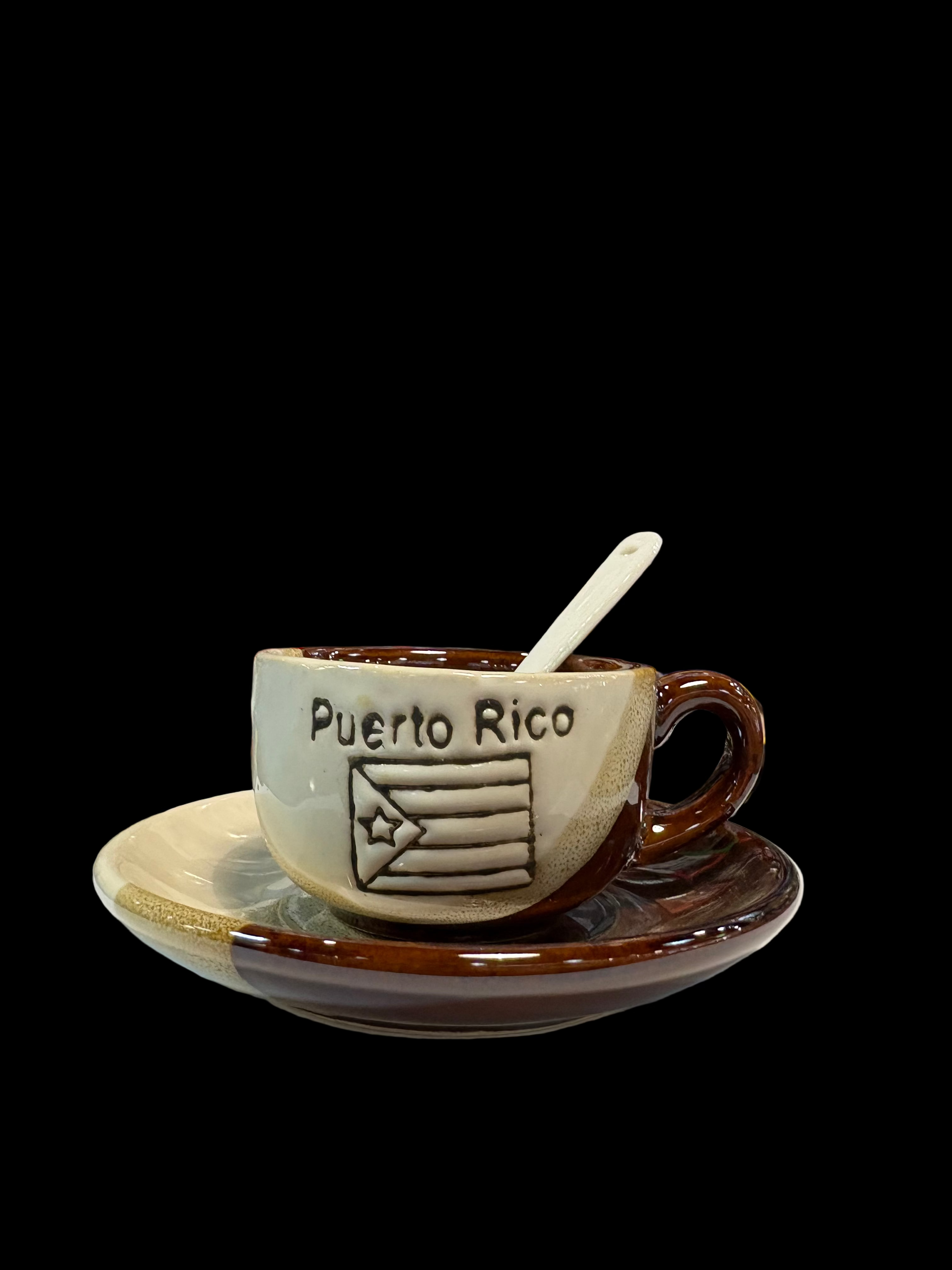 PUERTO RICO CERAMIC COFFE SET (4 PCS SET)