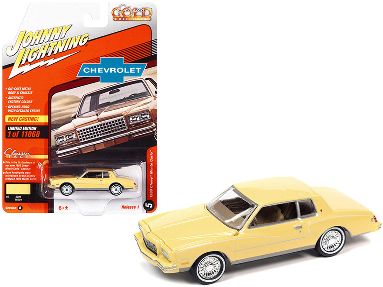 1/64 1980 CHEVY MONTE CARLO - CLASSIC GOLD COLLECTION
