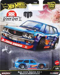 1/64 MAD MIKE MAZDA RX-3 HOT WHEELS CAR CULTURE RONIN RUN II 3/5
